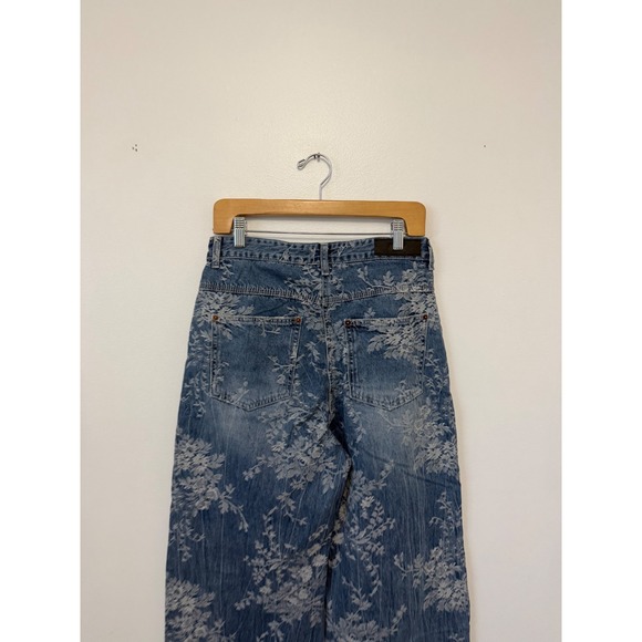 ANGGAE Flower Jacquard Artist Denim Pants – Size Medium (002) – NWT - Picture 7 of 8